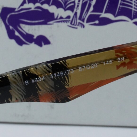 Burberry BE4434 414673 Square Sunglasses - Check Sand/Brown - Picture 9 of 9